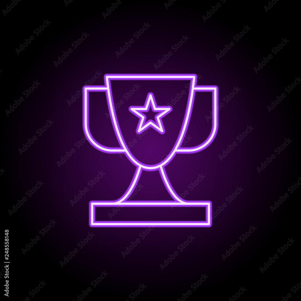 prizes and awards line icon. Elements of web in neon style icons. Simple icon for websites, web design, mobile app, info graphics prizes and awards line icon. Elements of web in neon style icons. Simple icon for websites, web design, mobile app, info graphics