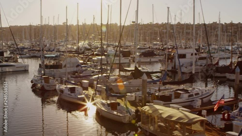 boats in harbor photo