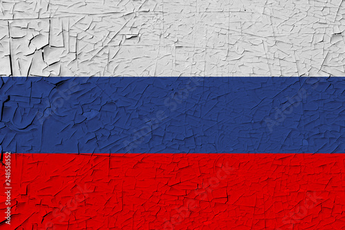 russia painted flag