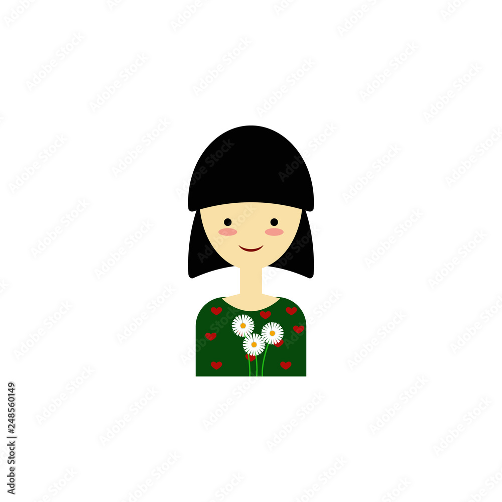 Woman, daisy color icon. Element of 8 march icon. Premium quality graphic design icon. Signs and symbols collection icon for websites, web design, mobile app Woman, daisy color icon. Element of 8 march icon. Premium quality graphic design icon. Signs and symbols collection icon for websites, web design, mobile app