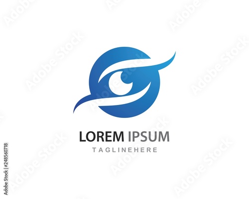 Eye care logo vector
