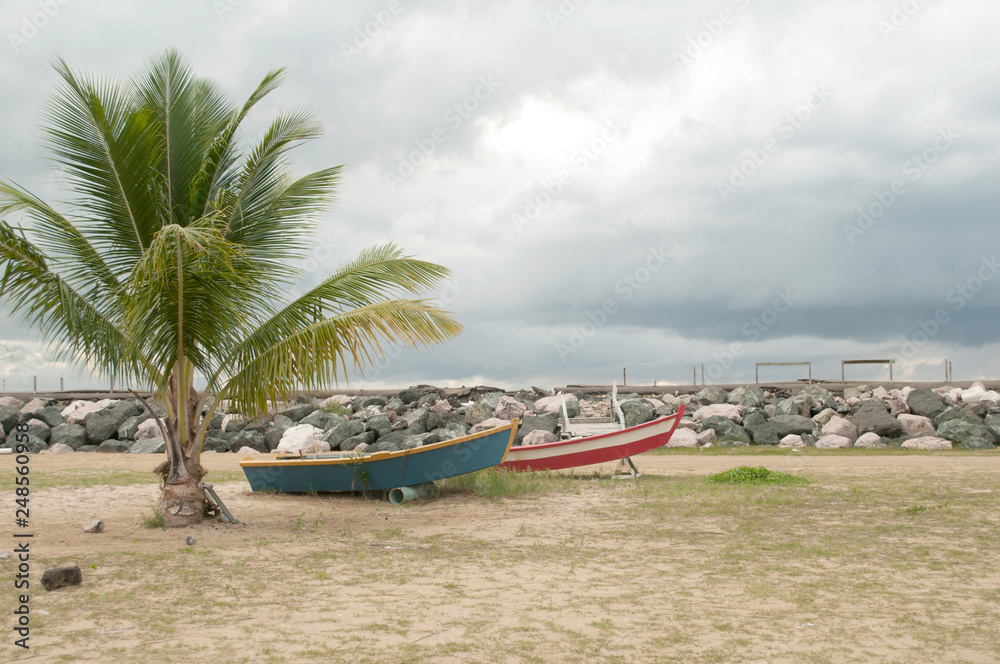 Fototapeta premium Boats on the Beach