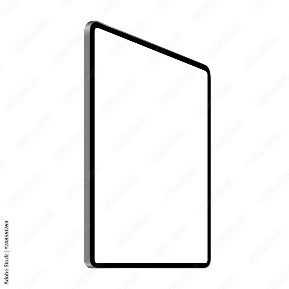 digital tablet vector drawing perspective angle view