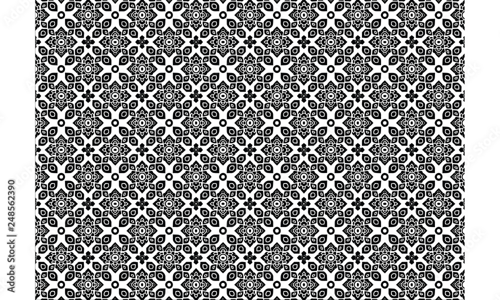 Thai pattern background vector