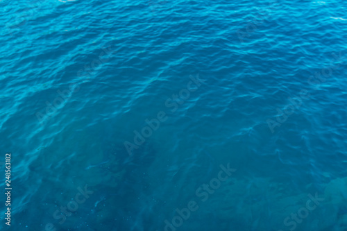 surface of blue water in swimming pool