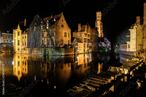 Bruges Night Reflections