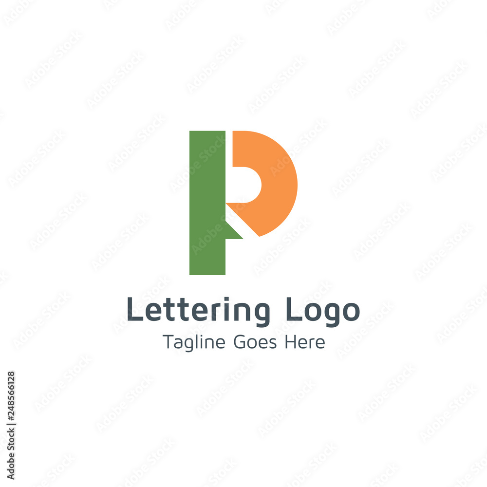 Lettering P Vector Lettering P Vector
