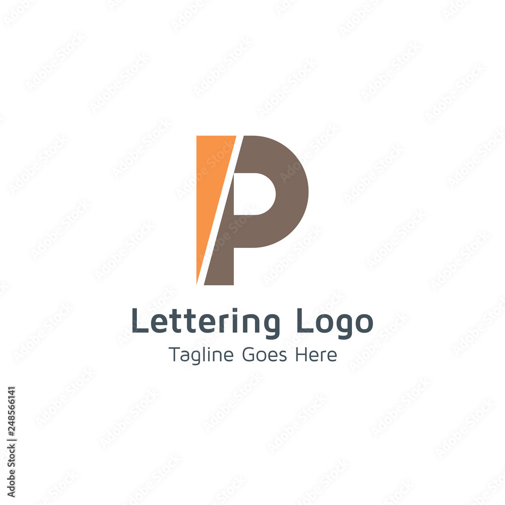 Lettering P Vector Lettering P Vector