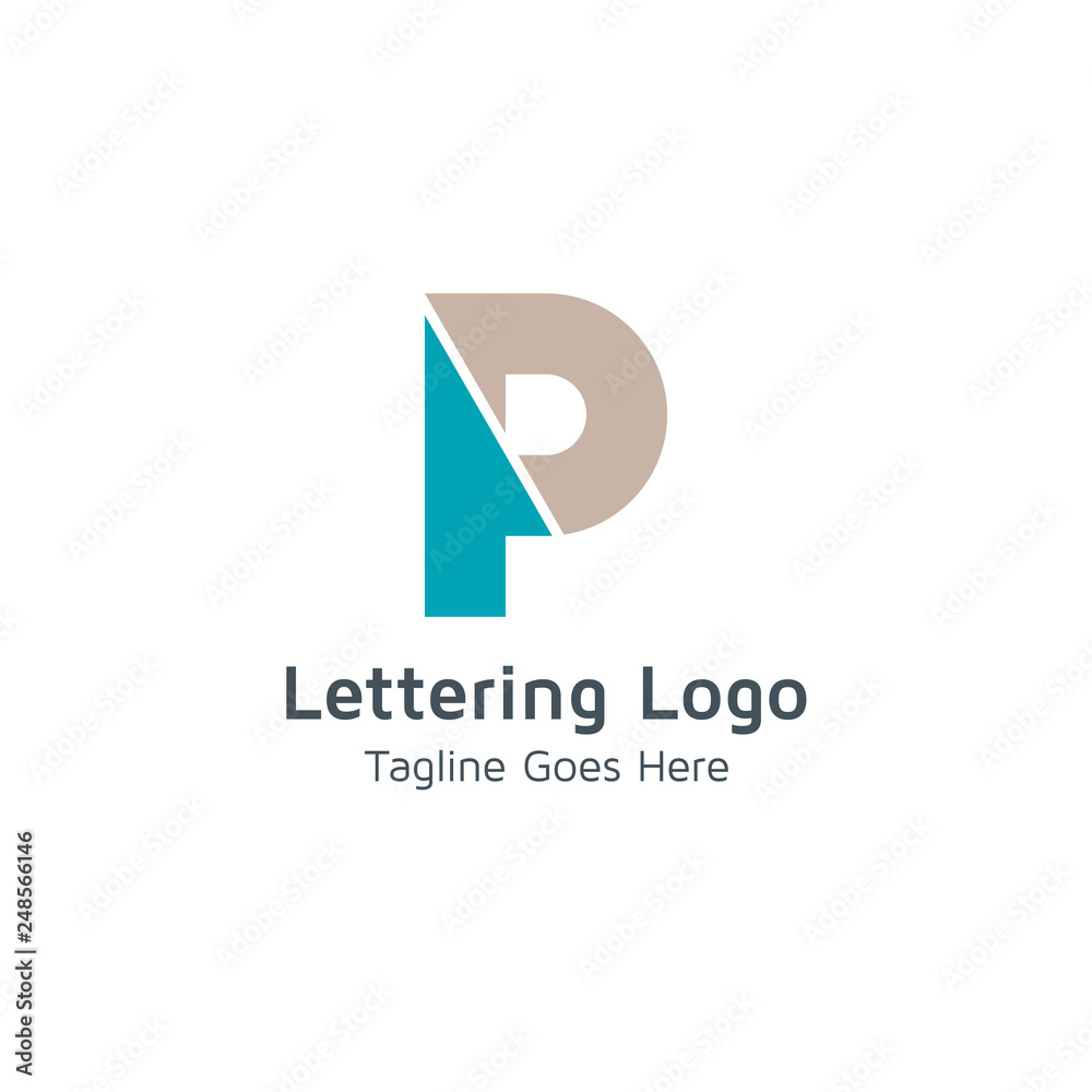 Lettering P Vector Lettering P Vector