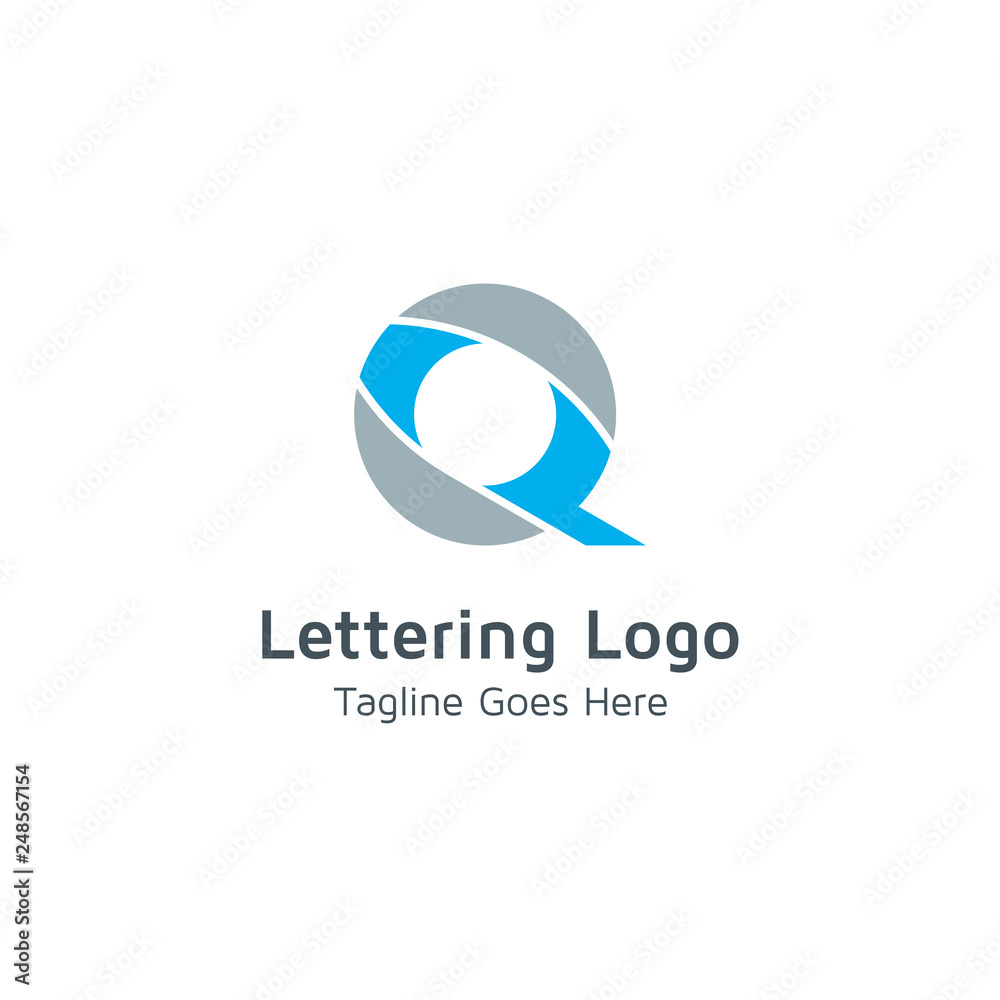 Lettering Q vector Lettering Q vector