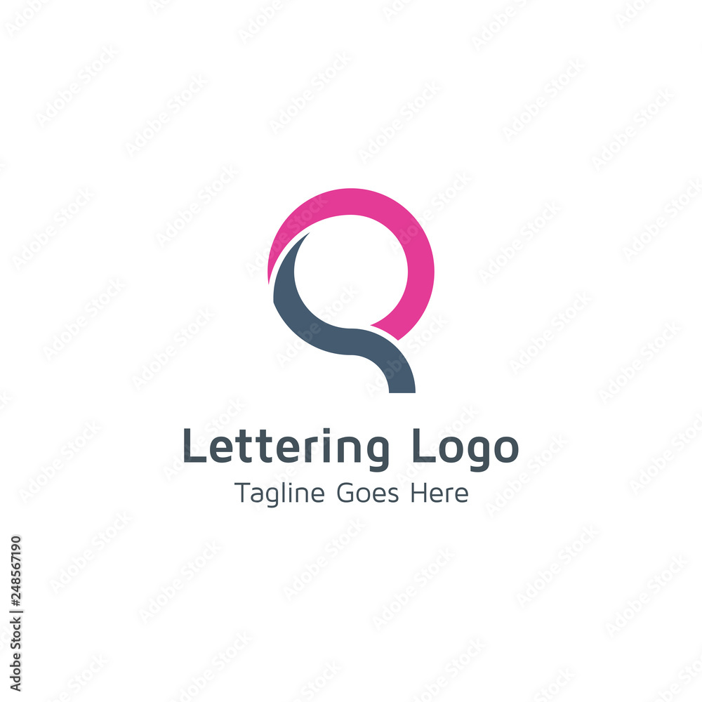 Lettering Q vector Lettering Q vector