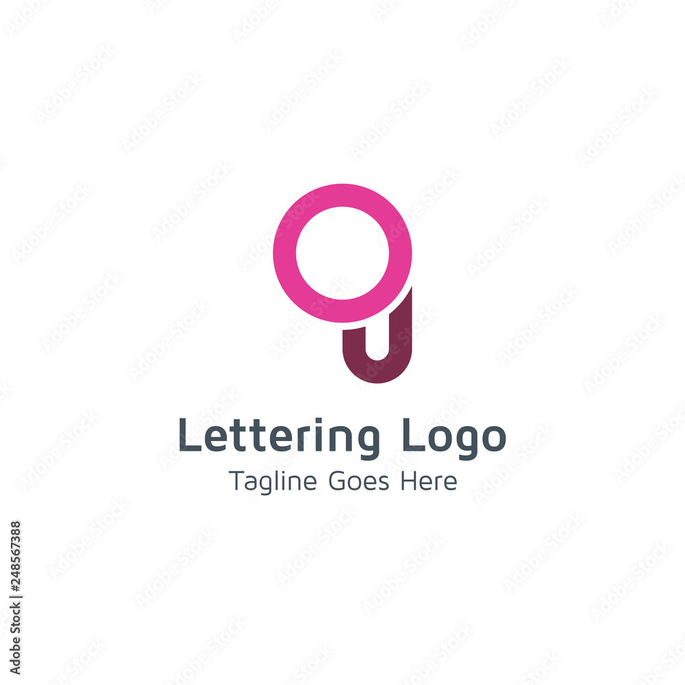 Lettering Q vector Lettering Q vector