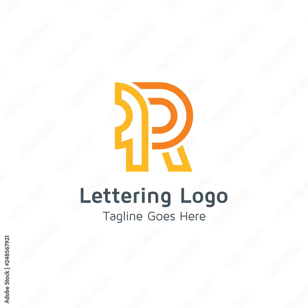 Lettering R Vector Lettering R Vector