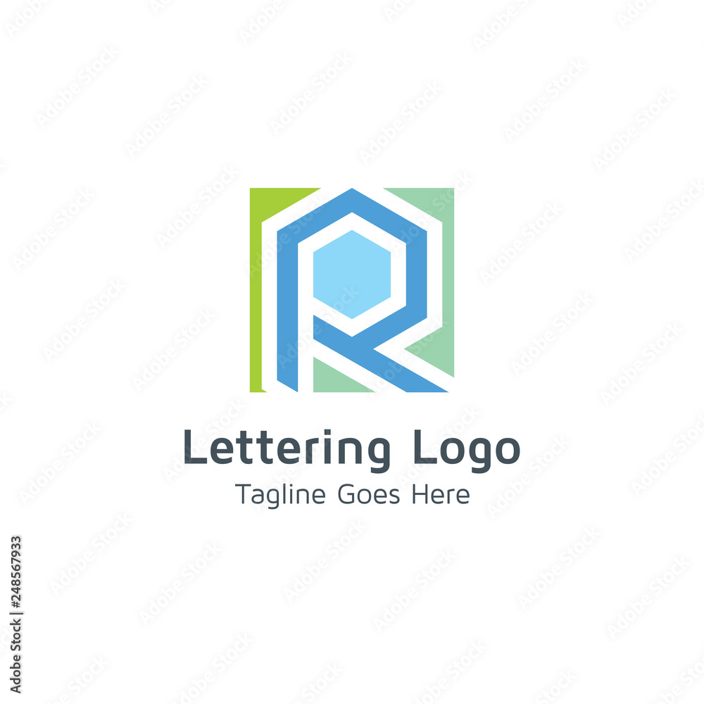 Lettering R Vector Lettering R Vector