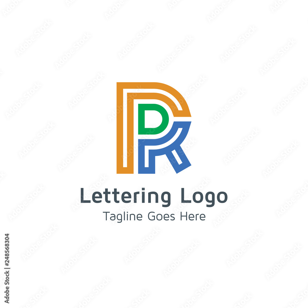Lettering R Vector Lettering R Vector
