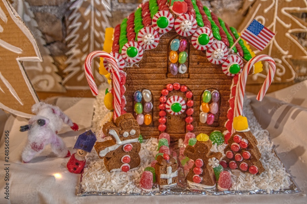 Gingerbread Houses in a Display of Nordic Tradition