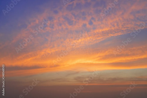 Colorful sky in twilight time background. © Chanintorn.v