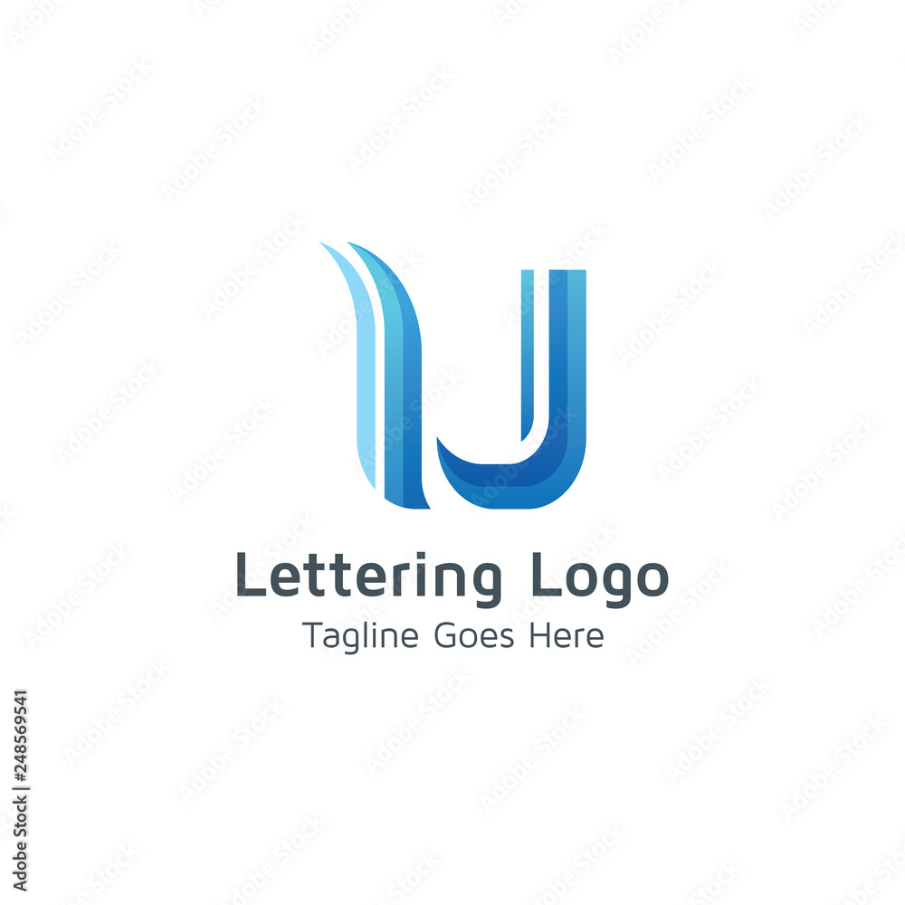Lettering U Vector Lettering U Vector