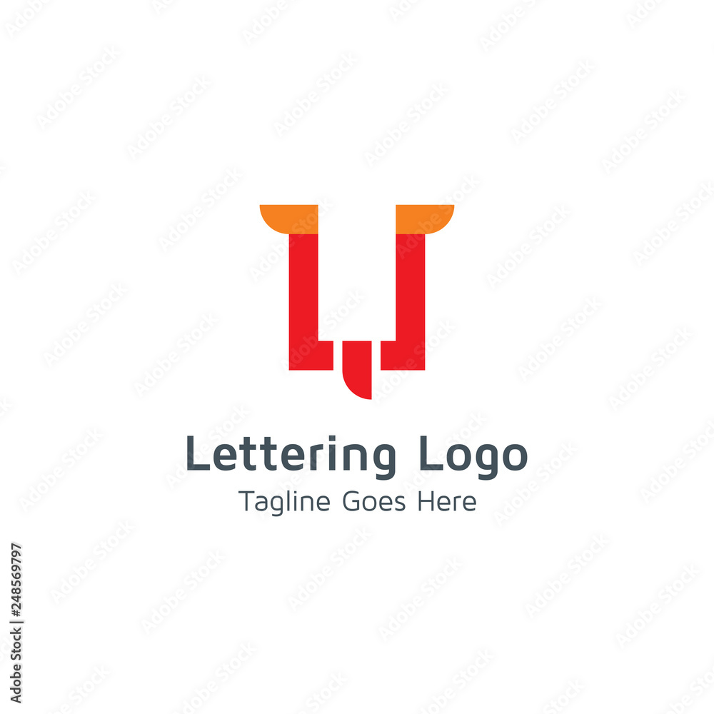 Lettering U Vector Lettering U Vector