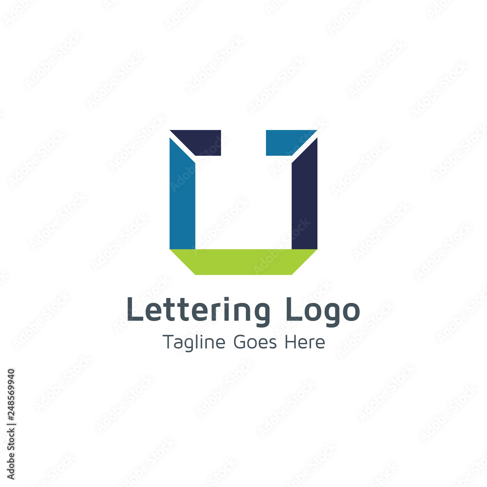 Lettering U Vector Lettering U Vector