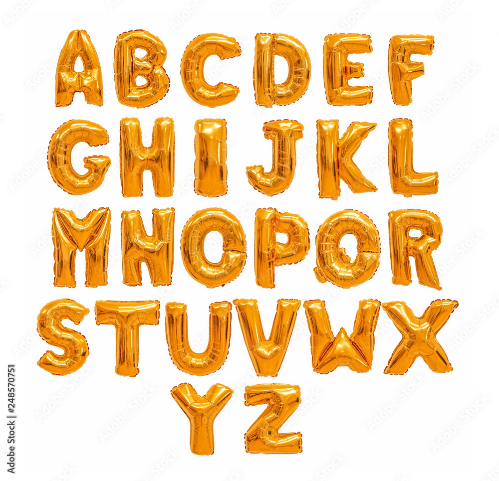 English alphabet orange English alphabet orange