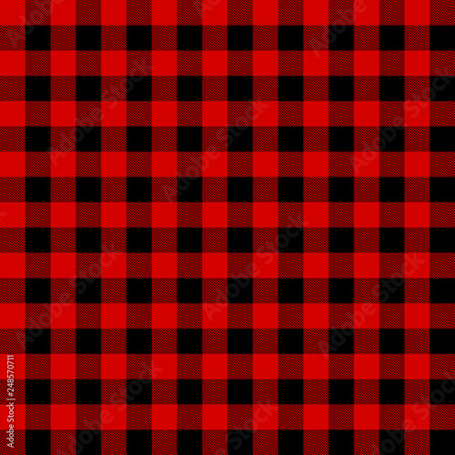 Classic tartan and buffalo check plaid seamless patterns. Vector eps 10