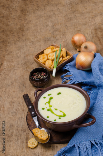 Traditional cream vegetable soup