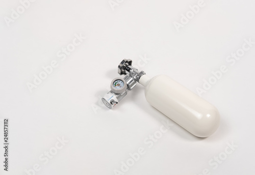 White Oxygen Cylinder