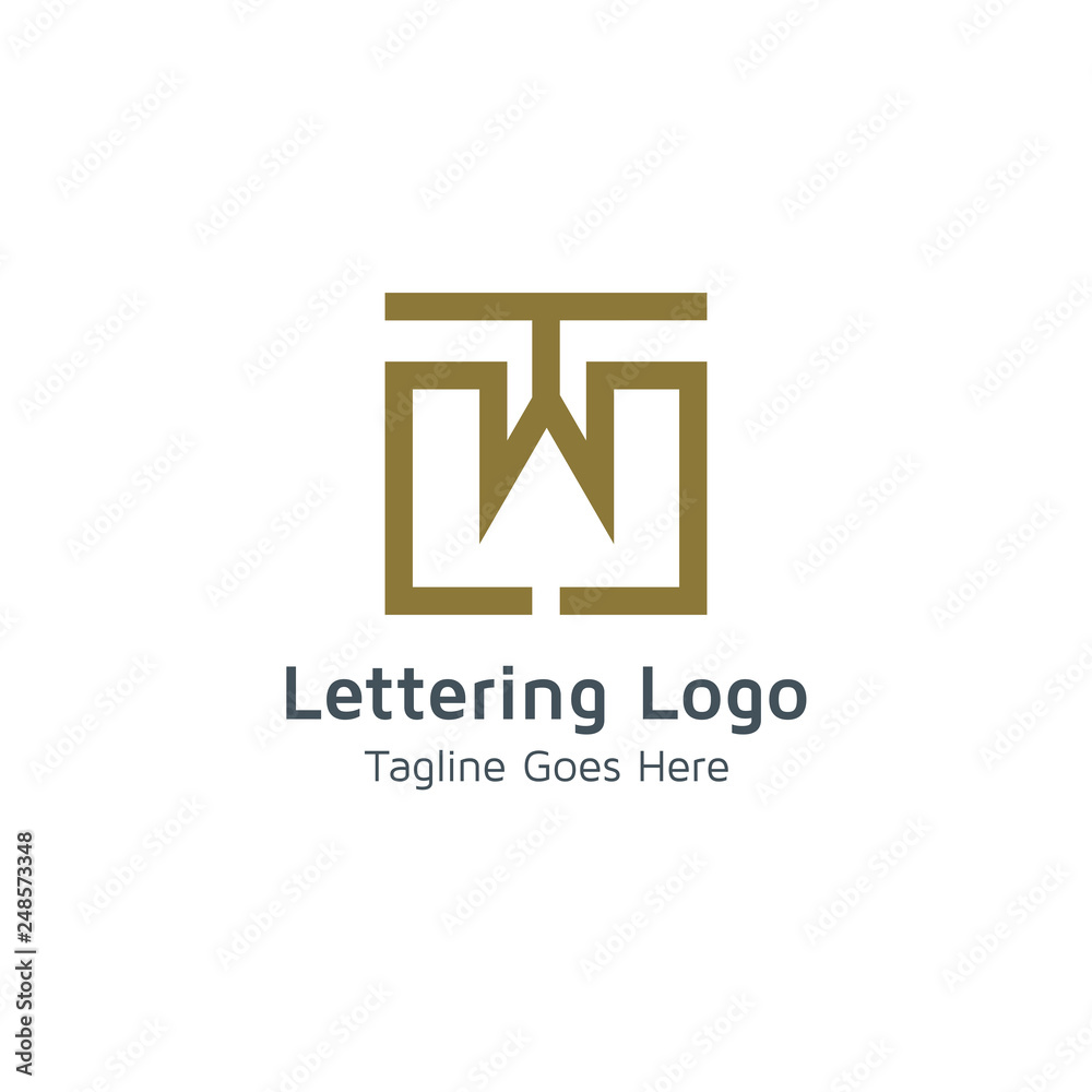 Lettering W Vector Lettering W Vector