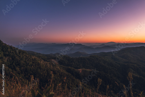 Evening sky Twilight sunset Landscap deep