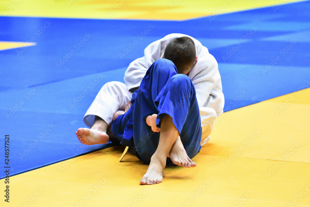 Boys compete in Judo Boys compete in Judo