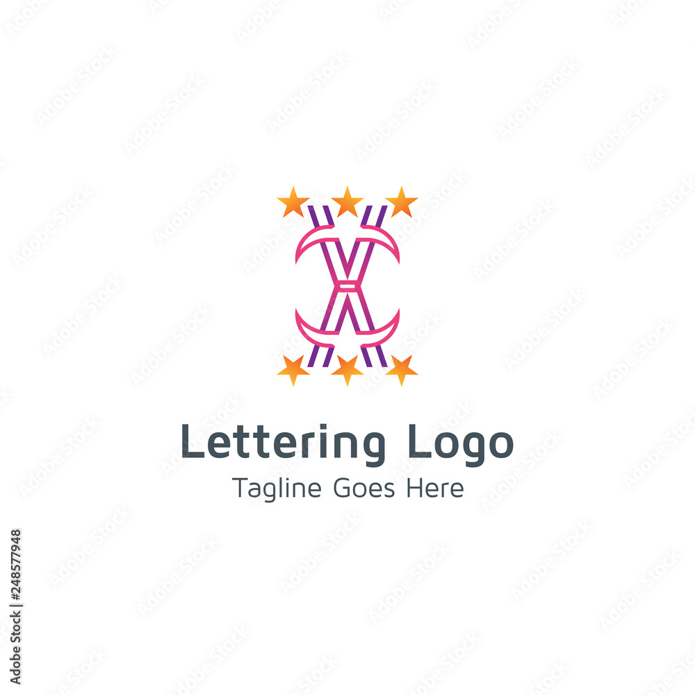 Lettering X Vector Lettering X Vector