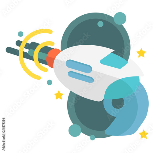 Weapons flat illustration