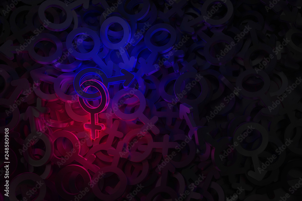 Concept art on the topic of Dating 3D illustration Concept art on the topic of Dating 3D illustration