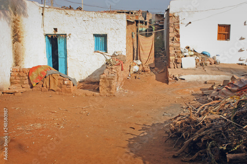 Streets and buildings of Bijapur, Karnataka, India photo