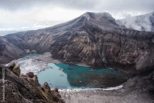 Active volcanic crater, Mutnovsky volcano, Kamchatka