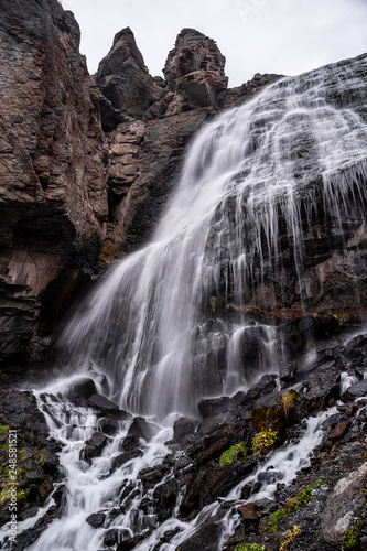 Elbrus. Waterfall. North caucasus.