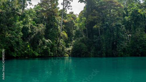 Labuhan Cermin  beautiful lake with two layer of water  freshwater  on the top and saltwater in the bottom