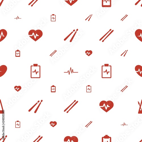 beat icons pattern seamless white background