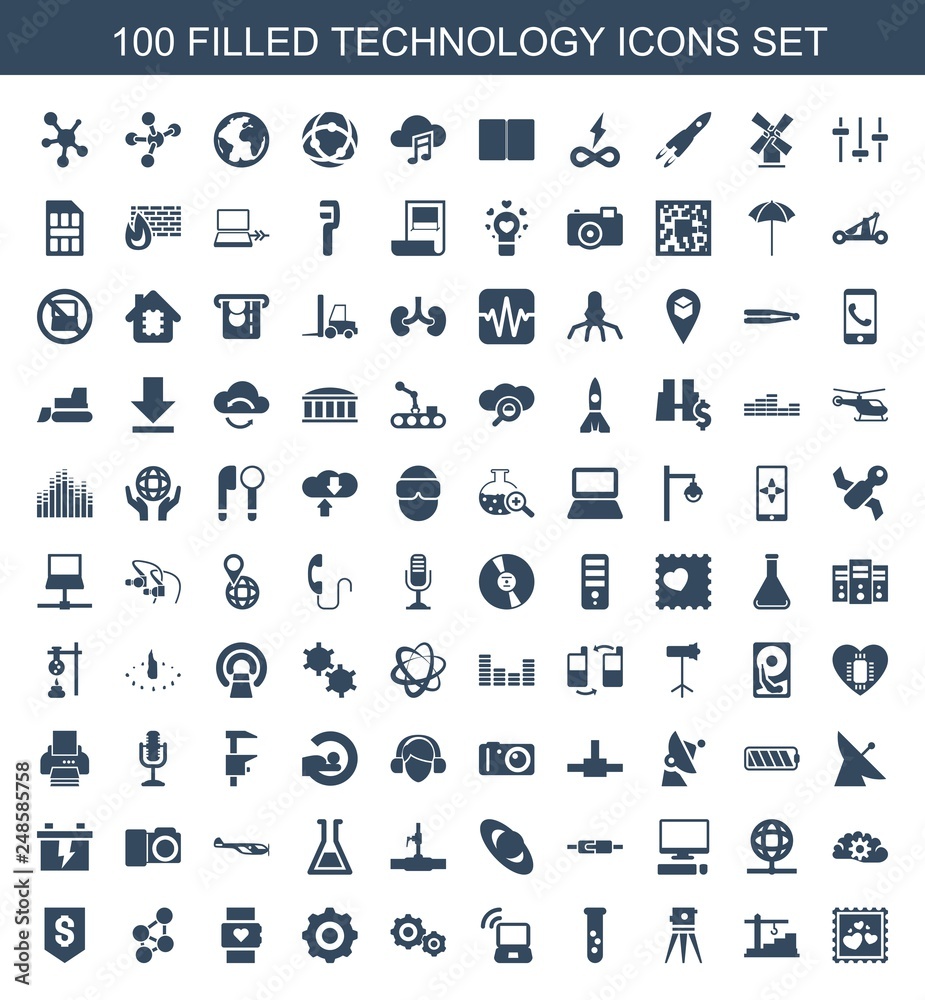 technology icons technology icons