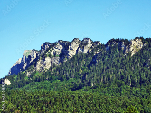 Girenspitz peak in the Appenzell Alps mountain range - Canton of St. Gallen, Switzerland photo