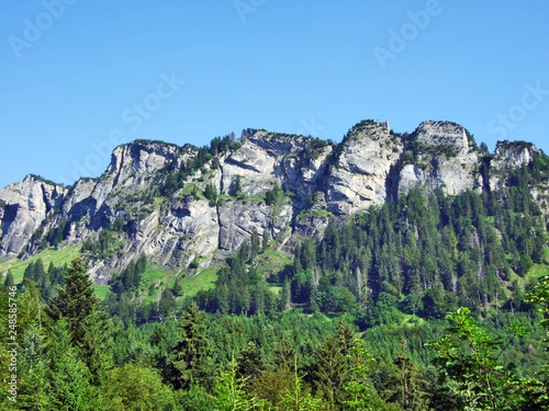 Girenspitz peak in the Appenzell Alps mountain range - Canton of St. Gallen, Switzerland photo