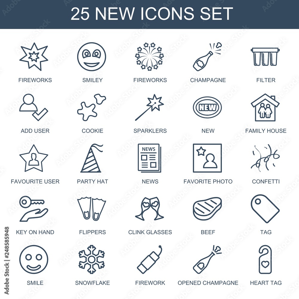 25 new icons