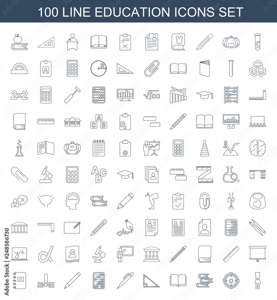 education icons education icons