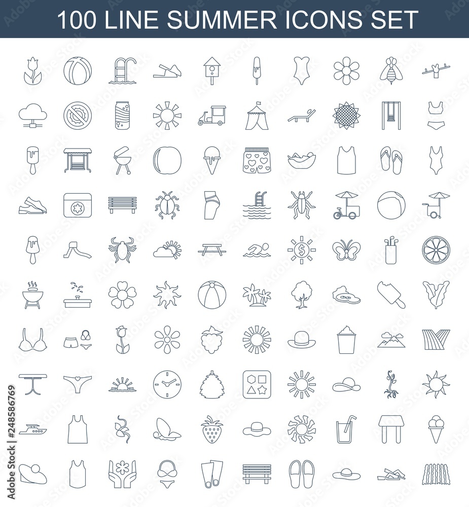 100 summer icons
