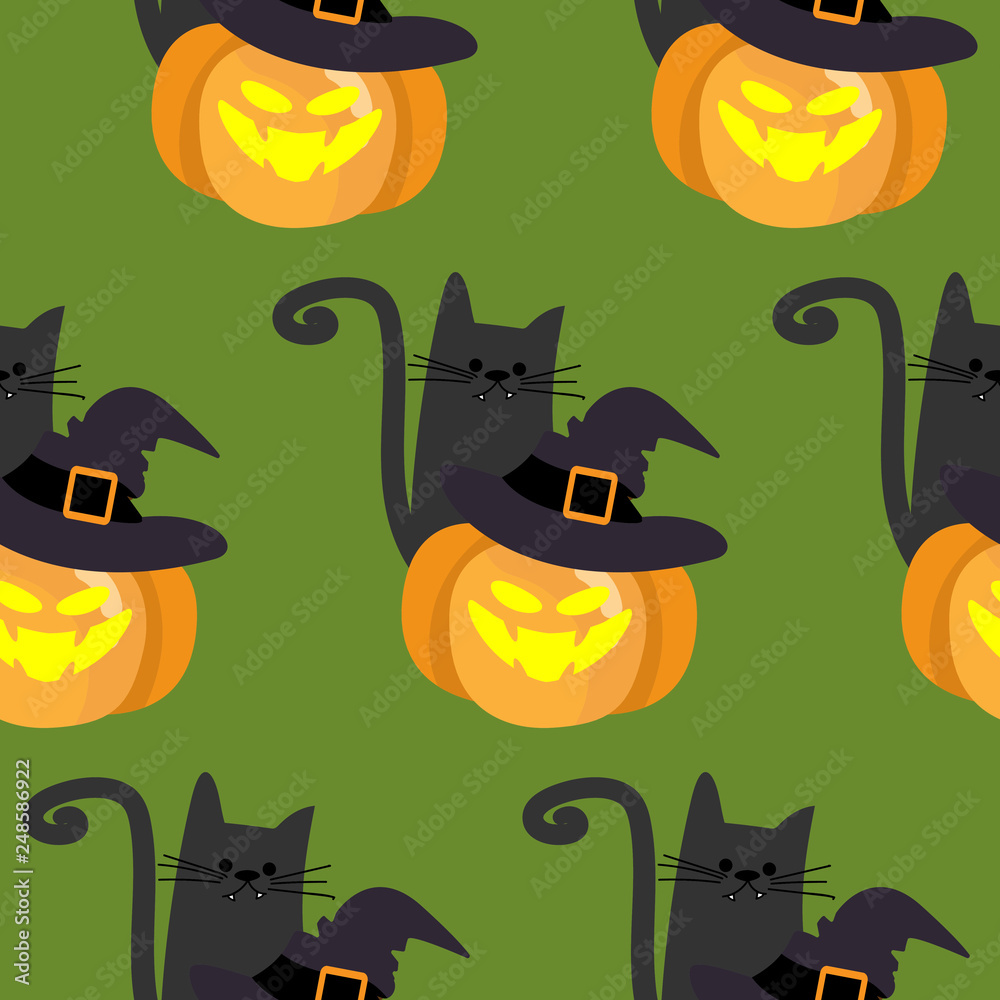 Halloween seamless pattern. Halloween seamless pattern.