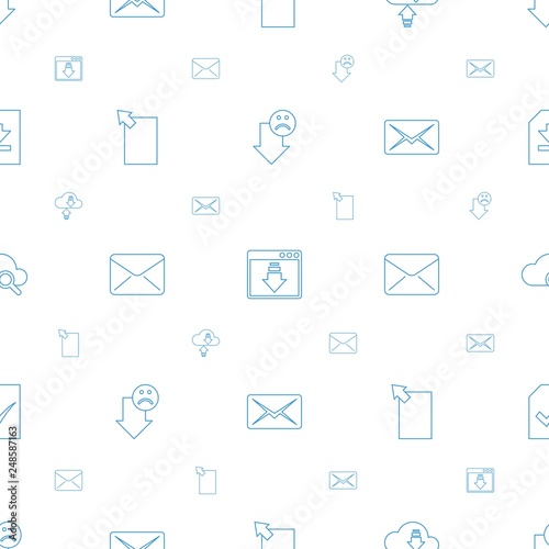 download icons pattern seamless white background