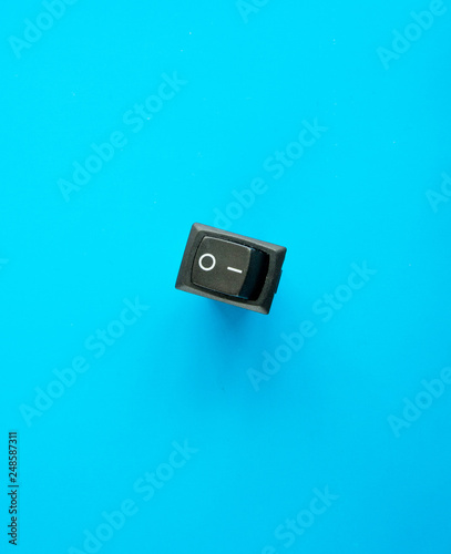 analog toggle switch, red and black colors parts for electric devices