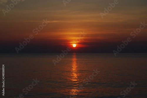 Sea view at sunrise.  © Plern