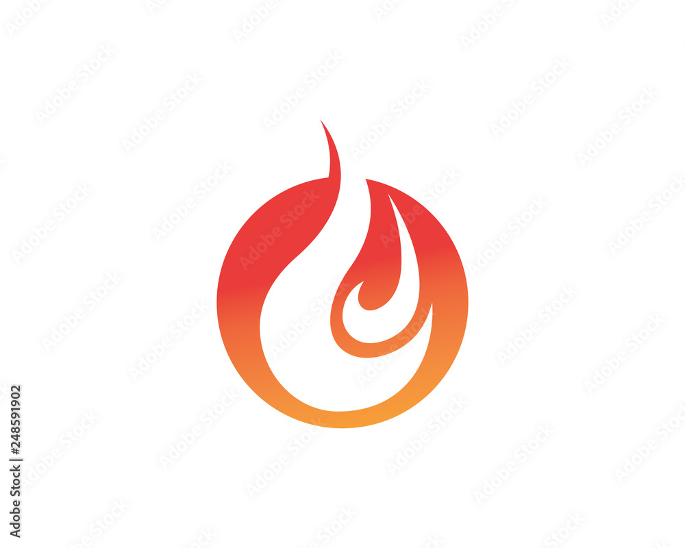 Fire flame Logo Template vector icon Oil, gas and energy logo Fire flame Logo Template vector icon Oil, gas and energy logo